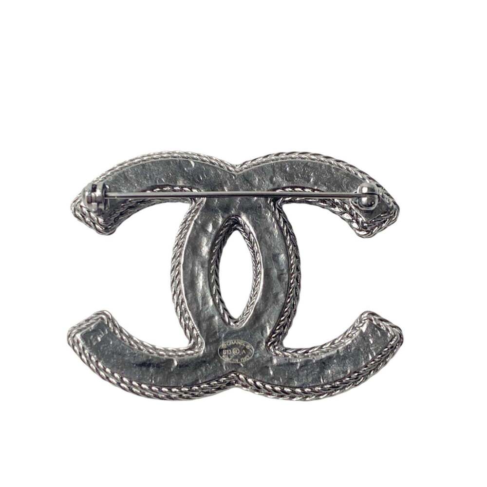 CHANEL Black Logo Brooch - Picture 2 of 7